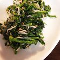 yuri827's cooksnap of when they made ほうれん草（菜の花）としらすのおひたし.