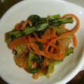 もりのりころ's cooksnap of when they made 大根と人参皮のきんぴら.