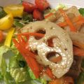 Beauvior's cooksnap of when they made さっぱり！蓮根ごぼうの根菜サラダ☆.