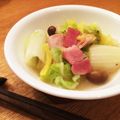 地図の旅人's cooksnap of when they made 白菜とベーコンのうま煮.