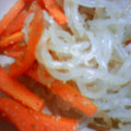 ime's cooksnap of when they made 人参と白滝の炒め煮（お弁当）.