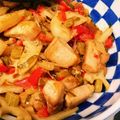 めろんちょ子's cooksnap of when they made 鶏肉のピリ辛炒め　パプリカでカラフル.