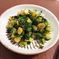asaumgohan's cooksnap of when they made 副菜◎セロリの葉の油炒め.