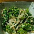 すぴあや's cooksnap of when they made ＊もやしと菜花＊マヨ醤油和え.