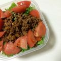 mikkosann's cooksnap of when they made 朝の簡単タコライス弁当.
