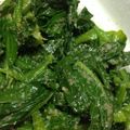 おじゃこむまろん's cooksnap of when they made やみつき！ほうれん草と春菊の胡麻和え.