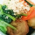 たまごが好き's cooksnap of when they made あぶら麩と青菜の煮物.