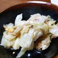 抹茶もつこ's cooksnap of when they made 白菜とベーコンの玉子とじ.