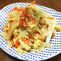 YUKIKI☆'s cooksnap of when they made 大根とにんじんの卵炒め.