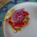 melmarilyn's cooksnap of when they made 酢玉ねぎ＆炒めた玉ねぎ・パプリカの和え物.