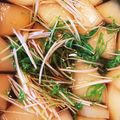 miiyaaaaan's cooksnap of when they made 大根・水菜・おあげの炊いたん.