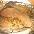 hape's cooksnap of when they made トースターで☆簡単鮭の和風蒸し焼き.