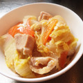 _xxxmari's cooksnap of when they made 白菜と鶏肉の卵とじ.