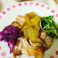 ☆winwin☆'s cooksnap of when they made ポークソテー　干し柿とりんごのソース.