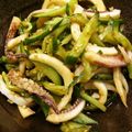 demy427's cooksnap of when they made イカときゅうりのピリ辛酢の物.