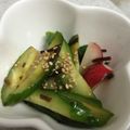 yukky7's cooksnap of when they made きゅうりとラディッシュの塩昆布サラダ.