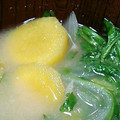 かぴーな's cooksnap of when they made さつまいもとセリの味噌汁.