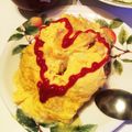 なっちゃん0120's cooksnap of when they made フワフワ卵の簡単チーズインオムライス♡.