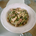 eihome's cooksnap of when they made 豚挽肉とえのきだけと水菜のにんにく炒め.