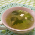赤い電話's cooksnap of when they made とろっとあったか☆レタスと豆腐のスープ.