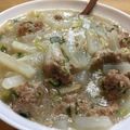 クックGE21WX☆'s cooksnap of when they made 肉団子と大根の煮物.