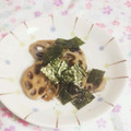 うさうさまろん's cooksnap of when they made 簡単＼(^-^)／海苔のっけ蓮根きんぴら.