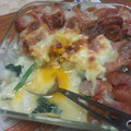 クックHHWTL0☆'s cooksnap of when they made ほうれん草とソーセージの巣ごもりドリア.