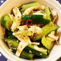 71i's cooksnap of when they made ◆簡単おつまみ◆ピリ辛ささみキュウリ.