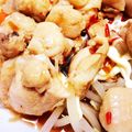 ayaka☆mu's cooksnap of when they made 鶏むね肉ともやしのスイートチリ和え.