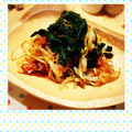 ぴょんこ623's cooksnap of when they made 簡単！法蓮草ともやしのさっぱり和え.