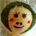 migiwanco's cooksnap of when they made ももかっぱちゃん☆キャラ弁.