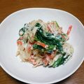 ukkarittu's cooksnap of when they made ほうれん草と蒟蒻の白和え.
