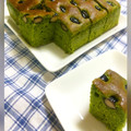 ユリ林檎's cooksnap of when they made 抹茶と黒豆のパウンドケーキ☆バター不使用.