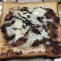 ピッコロ5's cooksnap of when they made 塩昆布・カッテージチーズの粒あんトースト.