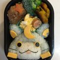 しっぽまん's cooksnap of when they made 妖怪ウォッチ　ブシニャン＊キャラ弁.