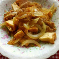 めみたん☆'s cooksnap of when they made 厚揚げと豚肉の節約しょうが焼き.