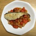 書セラピスト流香's cooksnap of when they made 白身魚のムニエル♪根菜ソース.