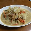 ra-ra-ra's cooksnap of when they made 白菜と人参のアンチョビペペロンチーノ炒め.