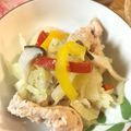 のりこ523's cooksnap of when they made 豚しゃぶ肉、春キャベツ、新玉ネギの蒸し鍋.