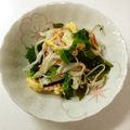 くまやっこ's cooksnap of when they made からし菜とわかめの彩りおひたし.