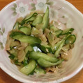 i_yokan's cooksnap of when they made きゅうりとザーサイのごま油和え.