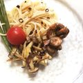 みぃーーみ☆'s cooksnap of when they made ❀海老としめじのアヒージョ❀パスタ添え.