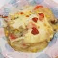 つかたくあん's cooksnap of when they made クリームシチューで☆リメイクドリア.