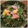 nakamucchi's cooksnap of when they made 玉子とハムの和風水菜サラダ.