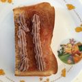 Tomotabi's cooksnap of when they made ダブルベリージャムチョコホイップトースト.