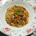 もぐ・ω・くま's cooksnap of when they made あまった唐揚げで中華おこわ味チャーハン⁉.