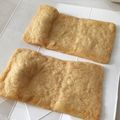 ﾊﾀﾊﾀ's cooksnap of when they made 牛乳パックで簡単エコ☆油揚げの油抜き.