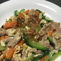 COOK884's cooksnap of when they made 豚肉ときゅうりの中華風炒め.