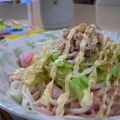 a-tom's cooksnap of when they made 変り種!?サラダうどん！.