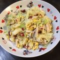 ママちゃんさん2's cooksnap of when they made ゆでキャベツとささみの梅肉和え.